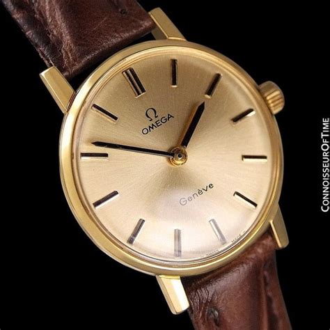 omega geneve gold plated watch|omega geneve vintage ladies watch.